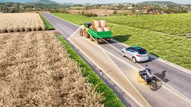 With the latest Radar Technology: Left-turn Assist for Agricultural Machines